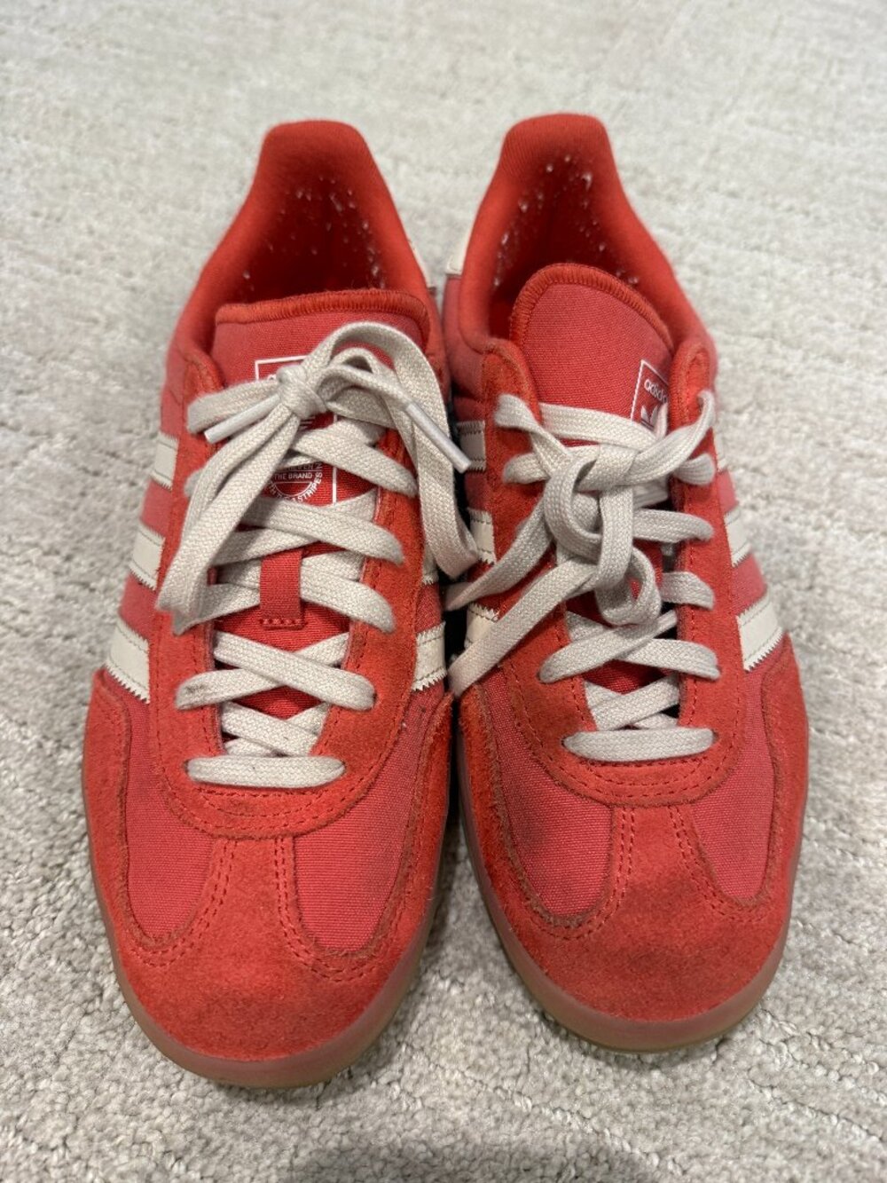 Adidas Gazelle Indoor Crew Red / Alumina / Magic Beige Sneakers – W9 / M8